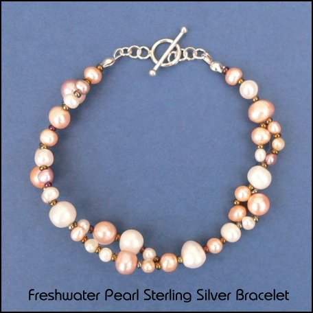 Freshwater Pearl and Sterling Silver Bracelet