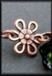 Copper Daisy and Czech Glass Flower Bead Bracelet